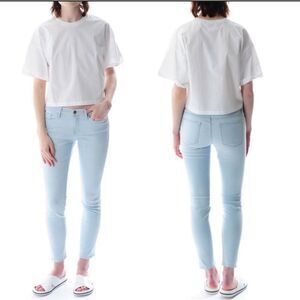 Frame me skinny de Jeanne echo park size 27 cropped designer jeans